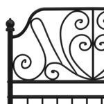 vidaXL Cadre de lit sans matelas noir métal 90x200 cm