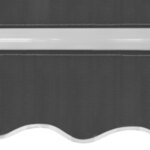 vidaXL Auvent pliable manuel 600 cm Anthracite