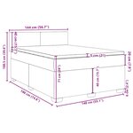 vidaXL Sommier à lattes de lit et matelas bleu 140x190 cm velours