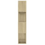 vidaXL Bibliothèque/Séparateur de pièce Chêne Sonoma 80x24x124 5 cm