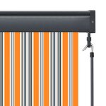 vidaXL Store roulant d'extérieur 140x250 cm Jaune et bleu