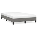 vidaXL Cadre de lit Gris foncé 120 x 200 cm Tissu