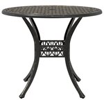 vidaXL Ensemble manger de jardin 5 Pièces bronze aluminium coulé