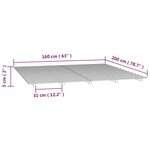 vidaXL Cadre de lit sans matelas 160x200 cm bois massif de pin
