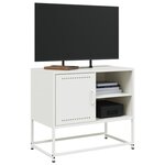vidaXL Meuble TV vert olive 100 5x39x60 5 cm acier