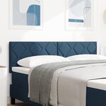 Tête de lit vidaXL Design blocs de diamants bleue 144 cm tissu