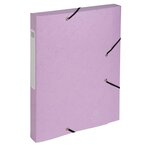 Boite De Classement Cartobox Livrée À Plat Dos 25mm Carte Lustrée Aquarel - A4 - Couleurs Assorties - X 10 - Exacompta