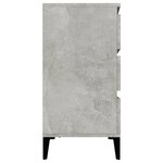 vidaXL Buffet Gris béton 60x35x70 cm Bois d'ingénierie