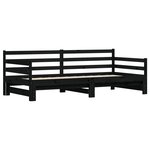 vidaXL Lit de jour et lit gigogne sans matelas 80x200 cm bois massif