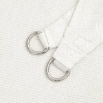vidaXL Voile d'ombrage 160 g/m² Blanc 6x6 m PEHD