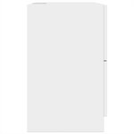 vidaXL Armoire d'évier blanc 59x37x59 cm bois d'ingénierie