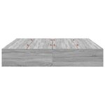 Cadre de lit de rangement vidaXL Gris Sonoma 180x200 cm