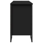 vidaXL Armoire lavabo de salle de bain noir 91x35x60 cm