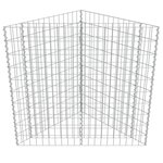 vidaXL Lit surélevé à gabion Acier galvanisé 75x75x50 cm