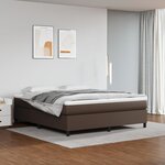 vidaXL Cadre de lit sans matelas marron 160x200 cm similicuir
