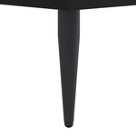 vidaXL Cadre de lit sans matelas noir 120x190 cm bois d'ingénierie