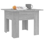 vidaXL Table basse Sonoma gris 55x55x42 cm bois d'ingénierie