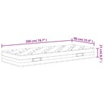 vidaXL Matelas à ressorts bonnell moyen 90x200 cm