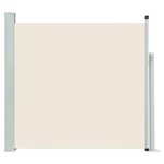 vidaXL Auvent latéral rétractable de patio 100x500 cm Crème