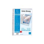 Sachet De 50 Pochettes Perforées Polypropylène Lisse Haute Qualité 9/100e - A4 - Cristal - X 20 - Exacompta