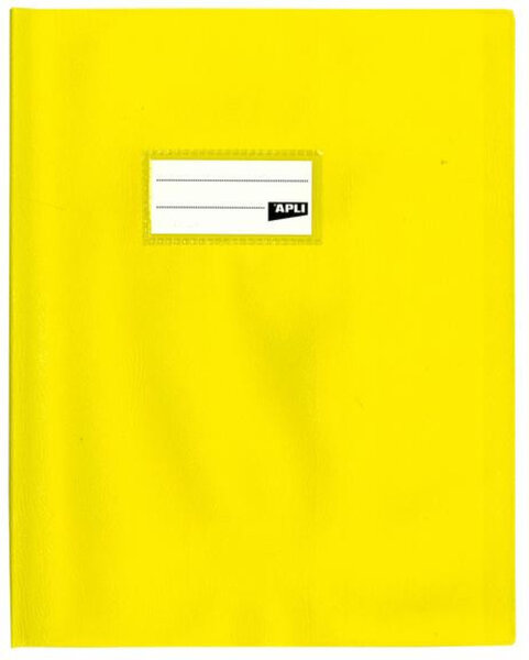 Lot De 10 X Protege Cahier PP 12/100 17X22 Jaune