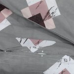 vidaXL Ensemble de housse de couette Gris 200x220 cm Coton