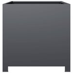 vidaXL Jardinière anthracite 50x50x50 cm acier