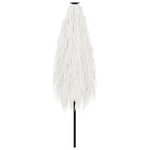 vidaXL Parasol de jardin avec mât en acier blanc 288x288x225 cm