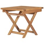 vidaXL Salon de jardin pliable 3 Pièces Bois de teck solide