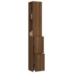 vidaXL Armoire de bain chêne marron 25x26 5x170 cm bois d'ingénierie
