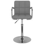 vidaXL Chaise de salle à manger Gris clair Tissu