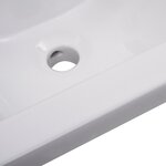 vidaXL Ensemble de meubles de salle de bain Blanc Aggloméré