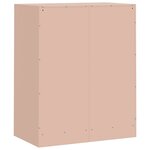 vidaXL Buffet rose 67x39x83 cm acier
