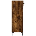 vidaXL Meuble à chaussures chêne fumé 30x35x105 cm bois d'ingénierie