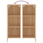 vidaXL Meuble TV mural chêne sonoma 40 5x30x102 cm bois d'ingénierie