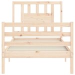 vidaXL Cadre de lit sans matelas bois massif