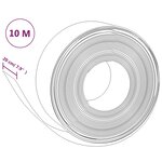vidaXL Bordures de jardin 2 Pièces gris 10 m 20 cm polyéthylène