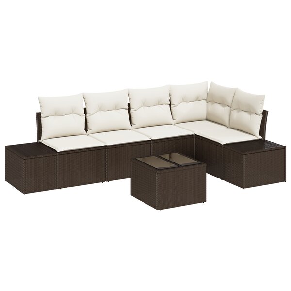 vidaXL Ensemble de canapé de jardin 5 pièces avec coussins gris en polyrotin