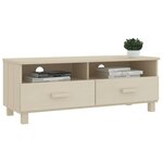 vidaXL Meuble TV HAMAR Marron miel 106x40x40 cm Bois massif de pin