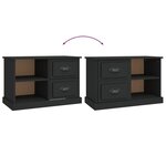 vidaXL Meuble TV noir 73x35 5x47 5 cm bois d'ingénierie