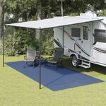 vidaXL Tapis de sol de camping bleu 6x2 5 m