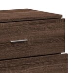 vidaXL Buffet chêne marron 60x39x80 cm bois d'ingénierie