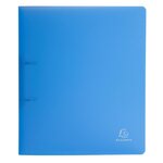 Classeur 2 Anneaux 30 Mm Polypropylène Chromaline - A4 Maxi - Bleu - X 15 - Exacompta