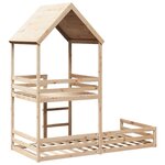 vidaXL Lit superposé sans matelas 90x190 cm bois de pin massif