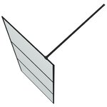 vidaXL Paroi de douche Noir 90x195 cm Verre ESG dépoli