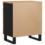 vidaXL Table de chevet 50x33x60cm Bois d'acacia solide et d'ingénierie