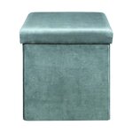 Pouf coffre de rangement velours côtelé giullia