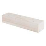 Support en bois pour fleurs séchées blanc - 21 x 4 x 5 cm