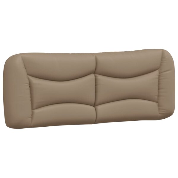 vidaXL Coussin de tête de lit cappuccino 140 cm similicuir
