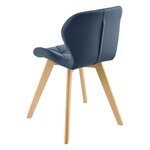 Lot de 6 chaises similicuir 81 x 57 x 49 cm bleu 03_0006791